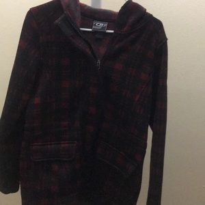 Red and black jacket